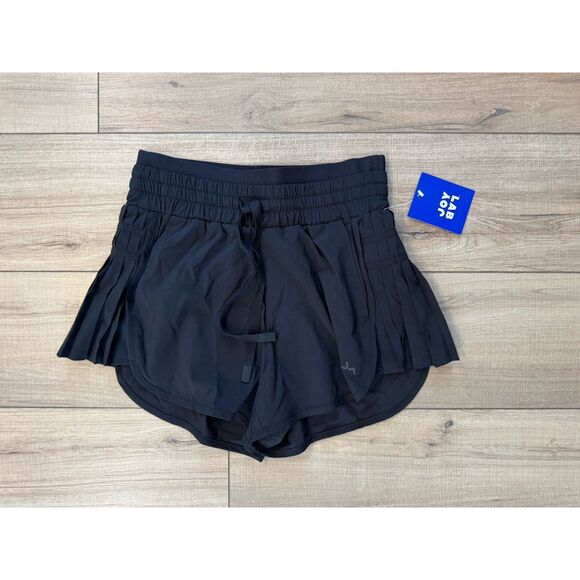 Joy Lab Pants - Joylab Women's High-Rise Pleated Side Shorts Built in Brief XS Extra Small Athle